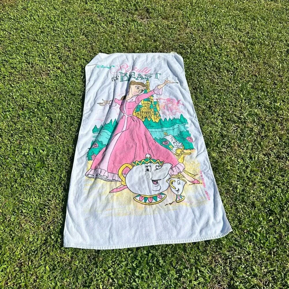 Vintage Franco Beauty and the Beast Beach Towel